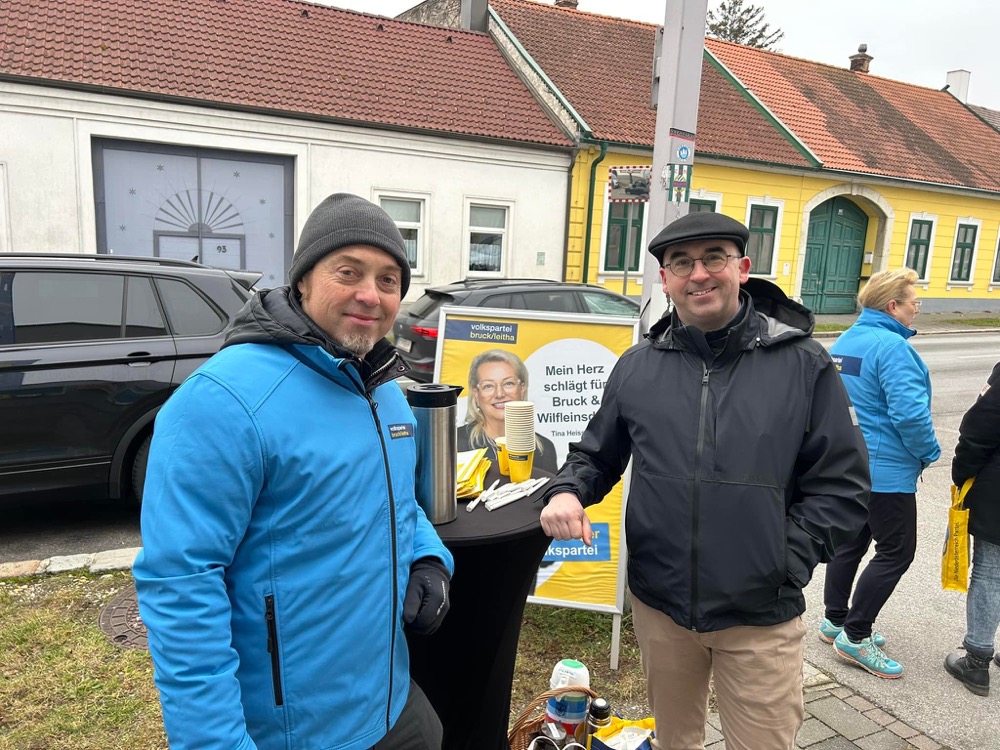 Auch in Wilfleinsdorf haben wir heute über unser Programm informiert.