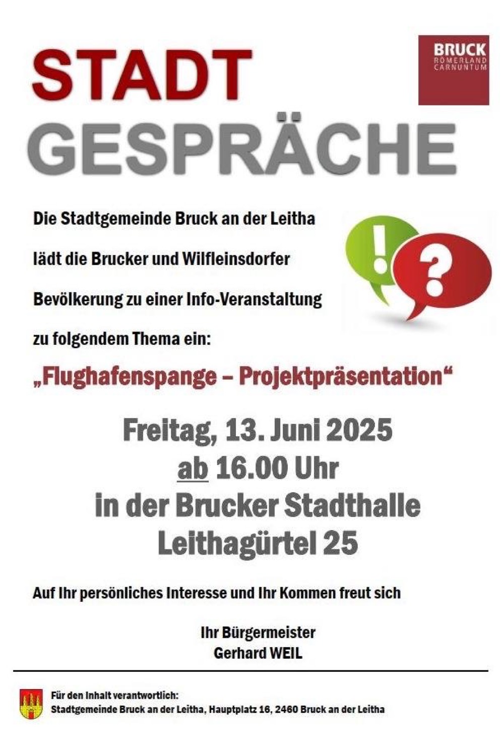 Heute in der Stadthalle.