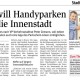 STR Peter Zemann und STR Alexander Petznek fordern Handyparken für die Brucker Innenstadt.