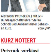Alexander Petznek bekam eine hohe JVP-Auszeichnung.