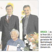 STR Peter Zemann gratulierte Anna Kneidl zum 101. Geburtstag.