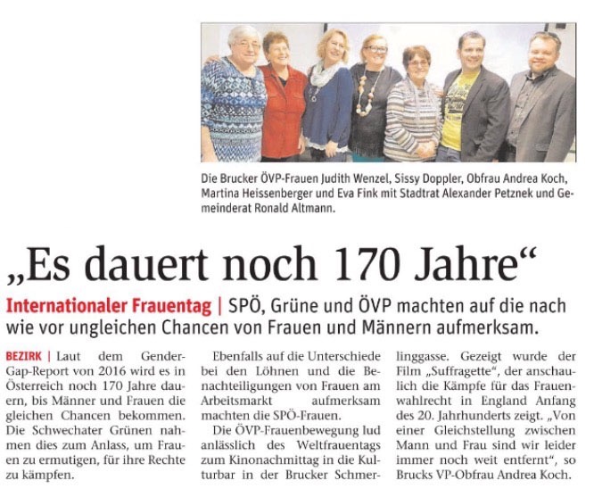 Kinonachmittag der ÖVP Frauen mit Andrea Koch, Ronald Altmann, Tina Heissenberger, Eva Fink, Sissy Doppler und Alexander Petznek